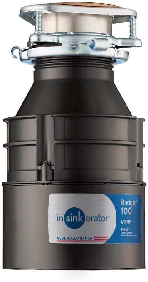 InSinkErator Badger 100 1/3 HP Continuous Feed Garbage Disposal