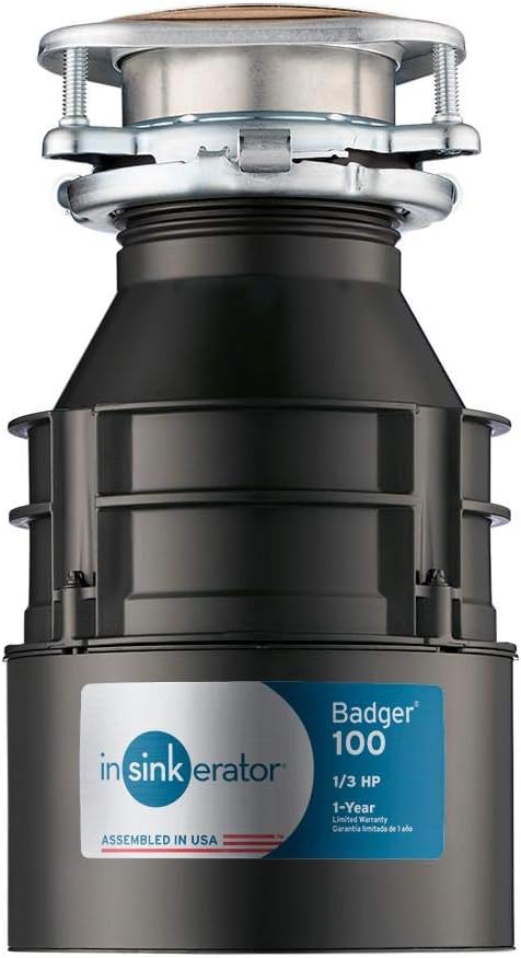 InSinkErator Badger 100 1/3 HP Continuous Feed Garbage Disposal