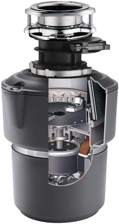 InSinkErator Garbage Disposal, Evolution Cover Control Plus, 3/4 HP Batch Feed