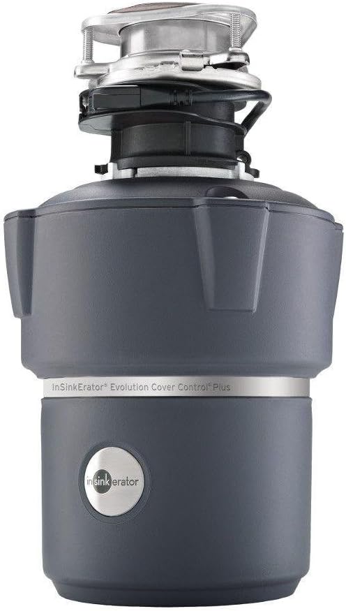 InSinkErator Garbage Disposal, Evolution Cover Control Plus, 3/4 HP Batch Feed